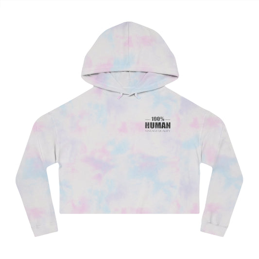 100% Human: Vintage Quality Cropped Hoodie